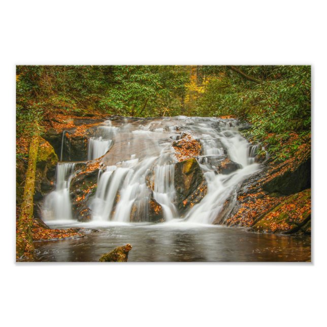 Schöne Herzöge Bach Wasserfall in N. Georgia Fotodruck (Vorne)