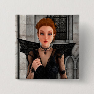 Schöne Hexe Button