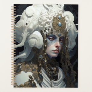 Schöne Hexe Dämon Königin Fantasy Kunst Planer