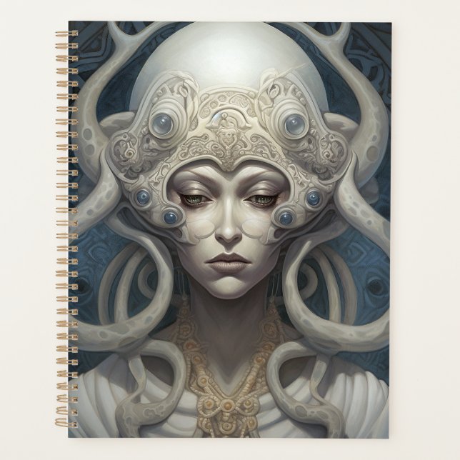 Schöne Hexe Dämon Königin Fantasy Kunst Planer (Vorderseite)