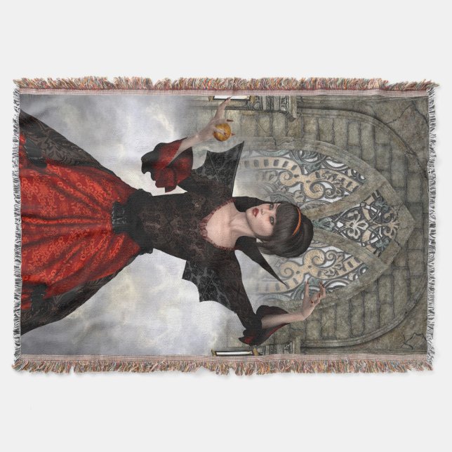 Schöne Hexe Decke (Vorderseite)