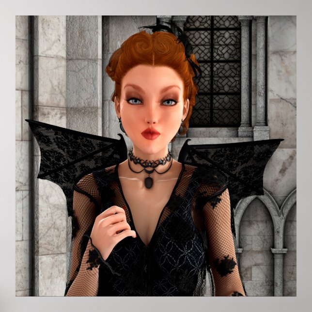 Schöne Hexe Poster (Vorne)