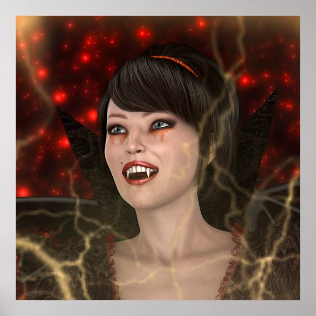 Schöne Hexe Poster (Vorne)