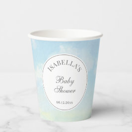 Schöne Himmel und Wolken Cloud Nine Baby Dusche Pappbecher