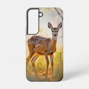 Schöne Hirsche im Waldlandschaftsdesign Samsung Galaxy Hülle