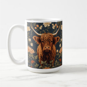 Schöne Hochlandkuh Vintag Kaffeetasse