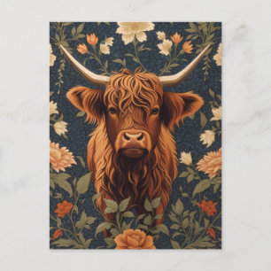 Schöne Hochlandkuh Vintag Postkarte