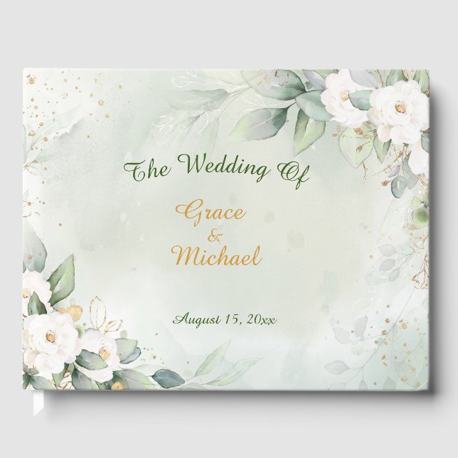 Schöne Hochzeit im Grünen Gästebuch (Vorderseite)