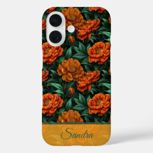 Schöne Hochzeitsgeschenk-Pfingstrose-Blumenname iPhone 16 Hülle