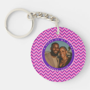 Schöne Hochzeitstagsgeschenke für Dad Streifenmust Schlüsselanhänger