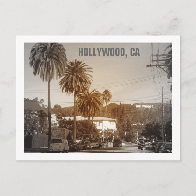 Schöne Hollywood-Ansichtskarte! Postkarte (Vorderseite)