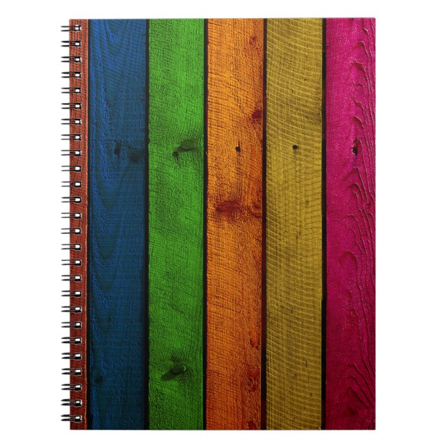 schöne Holzplanken Notizblock (Vorderseite)