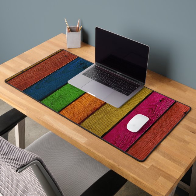 schöne Holzplanken Schreibtischunterlage (Büro 2)