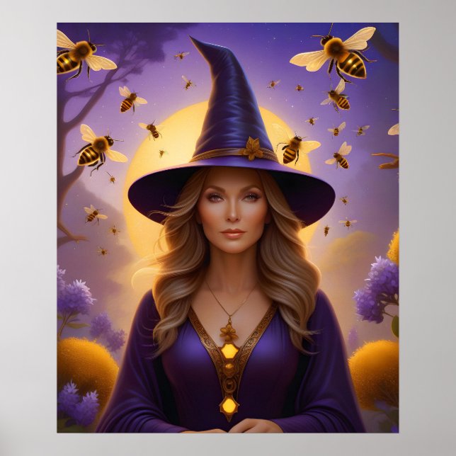Schöne Honeybee Hexe Poster (Vorne)