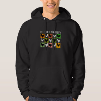 Schöne Hühner viele verschiedene Hühnerrassen F Hoodie