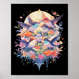 Schöne Hummingbirds Bird Watching Earth Day Nat Poster