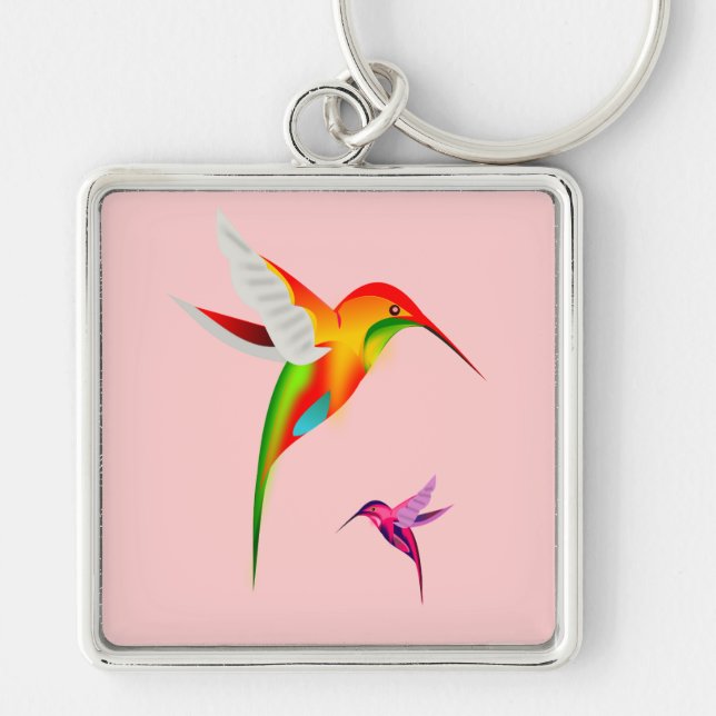 Schöne Hummingbirds, Colibri Schlüsselanhänger (Vorne)