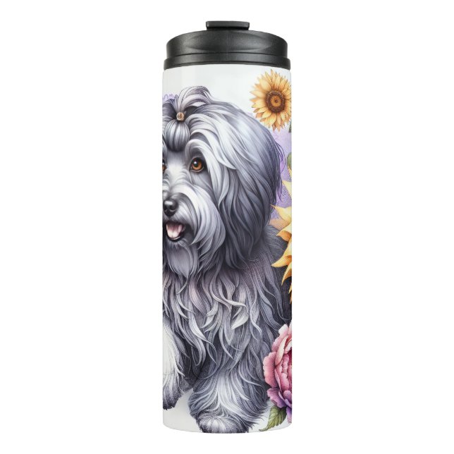 Schöne Hunde/Havanese Hund Thermosbecher (Vorderseite)