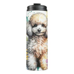 Schöne Hunde Rassen//Poodle Hund Thermosbecher