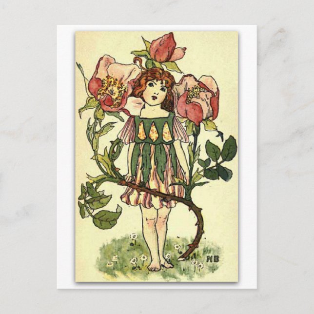 Schöne Hunde-Rose von NELLIE BENSON Postkarte (Vorderseite)