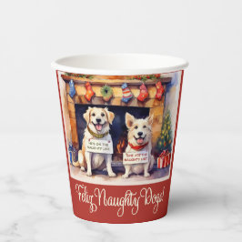 Schöne Hunde Weihnachten Pappbecher