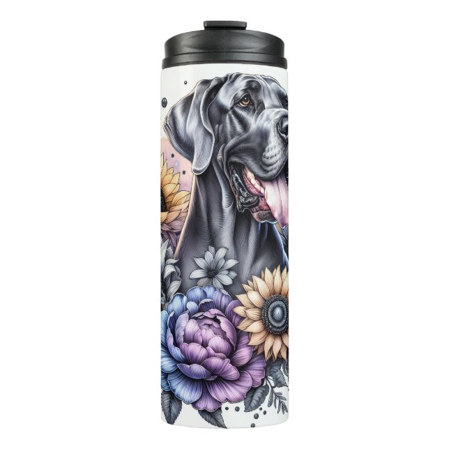 Schöne Hunderassen/Großer Dane Hund Thermosbecher (Vorderseite)