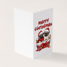 Schöne Hundeweihnachtskarte