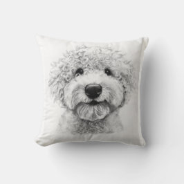 Schöne Hundskizze, Lagotto Kissen