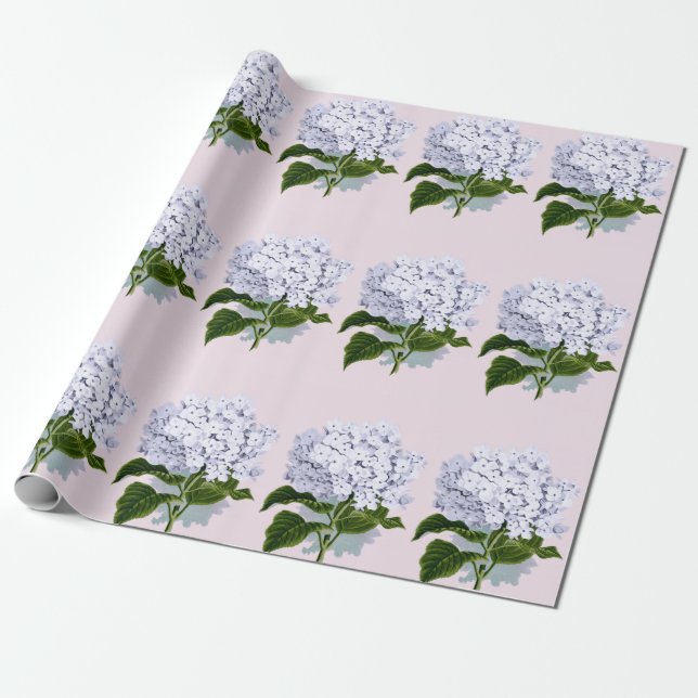 Schöne Hydrangea-Blume in Violet Geschenkpapier (Ungerollt)