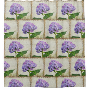 Schöne Hydrangea-Blüten Duschvorhang