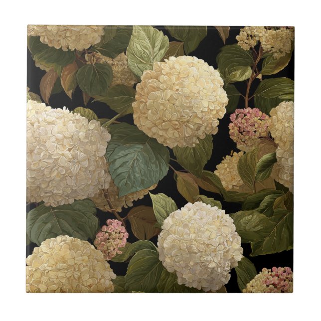 Schöne Hydrangeas-Fliesen für das Badezimmer Fliese (Vorderseite)