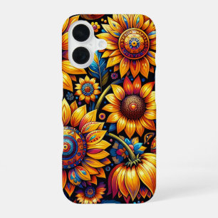 Schöne hyperrealistische Sonnenblumenkunst   iPhone 16 Hülle