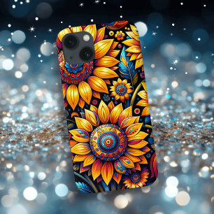 Schöne hyperrealistische Sonnenblumenkunst iPhone Hülle