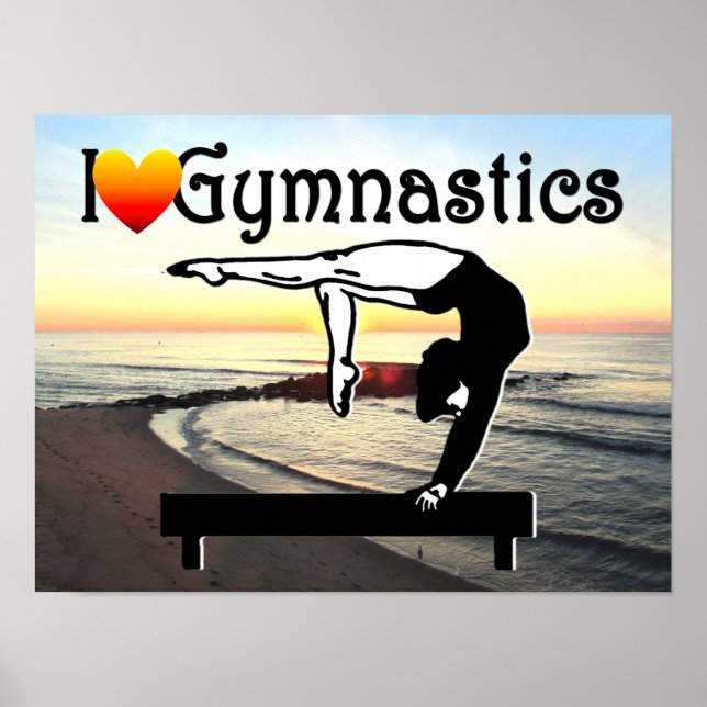 SCHÖNE I-LIEBE GYMNASTICS-DESIGN POSTER (Vorne)