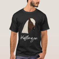 Schöne Illustration eines Pferdekopfes eines Hafli