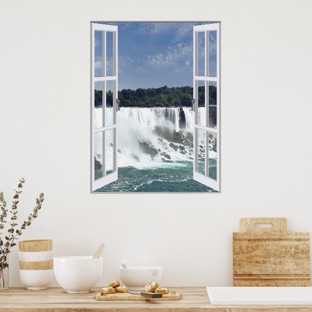 Schöne Imitate zum Wasserfall Poster (Küche)