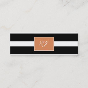 Schöne Initialen Skinny Calling Cards Telefonnummerkarte