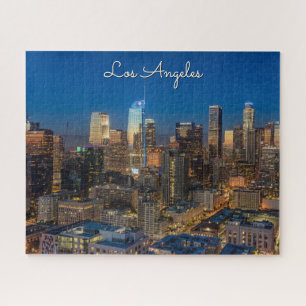 Schöne Innenstadt von Los Angeles bei Sunset