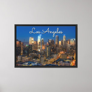 Schöne Innenstadt von Los Angeles bei Sunset Leinwanddruck
