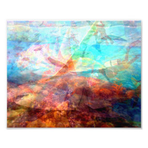 Schöne Inspirierend Unterwasserwelt Kunst Fotodruck