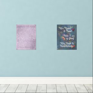 Schöne, inspirierende Redewendungen Desiderata Bilderwand Sets