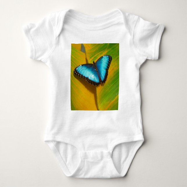 Schöne, iridescent Butterfly Baby Strampler (Vorderseite)