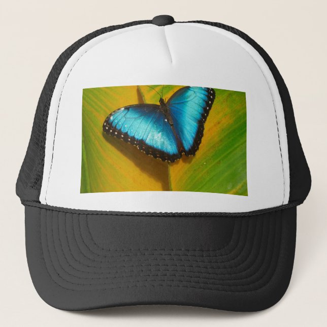 Schöne, iridescent Butterfly Truckerkappe (Vorderseite)