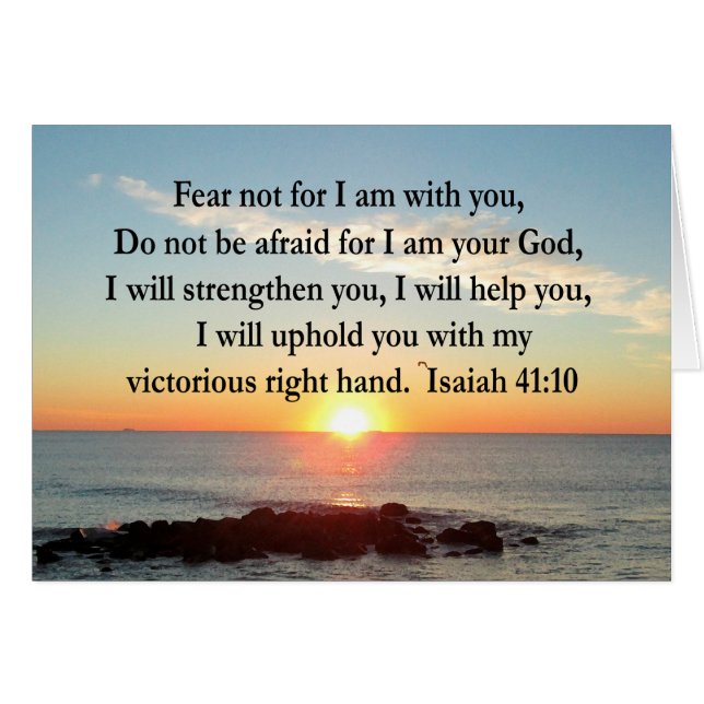 SCHÖNE ISAIAH 41:10 SONNE (Vorderseite (Horizontal))