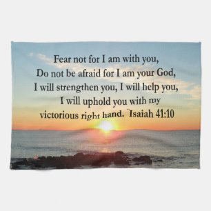 SCHÖNE ISAIAH 41:10 SONNE GESCHIRRTUCH
