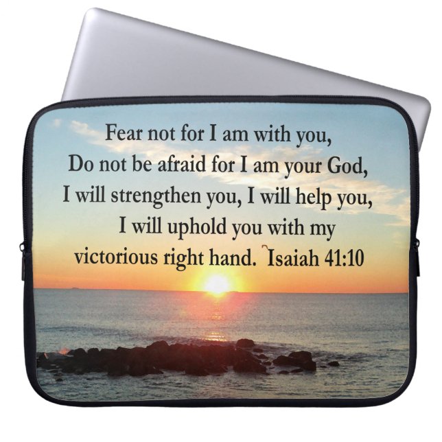 SCHÖNE ISAIAH 41:10 SONNE LAPTOPSCHUTZHÜLLE (Vorderseite)