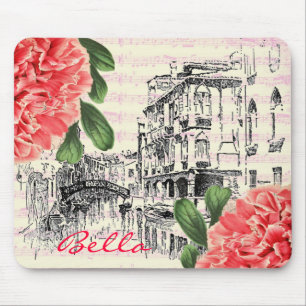 Schöne Italien Pfingstrosen-Mauspad Mousepad