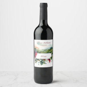 Schöne Italienische Weinroute Mendrisiotto Weinetikett
