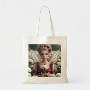 Schöne Januar Fairy in den Nelken Tragetasche