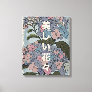 Schöne japanische Blumen Leinwanddruck